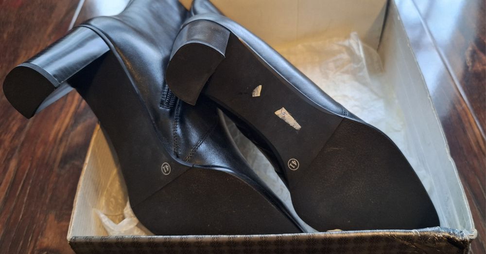 Cizme din piele cu toc Veronella