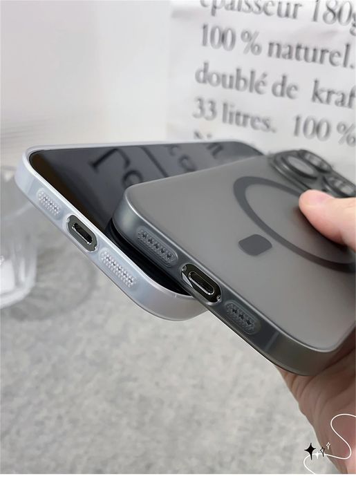 iPhone 17,16 всички модели ултра-тънък MagSafe кейс с протектор камера