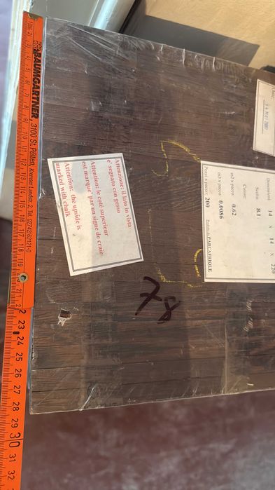 Масивен премиум паркет Венге Италия – 30.36 м², оригинално опакован