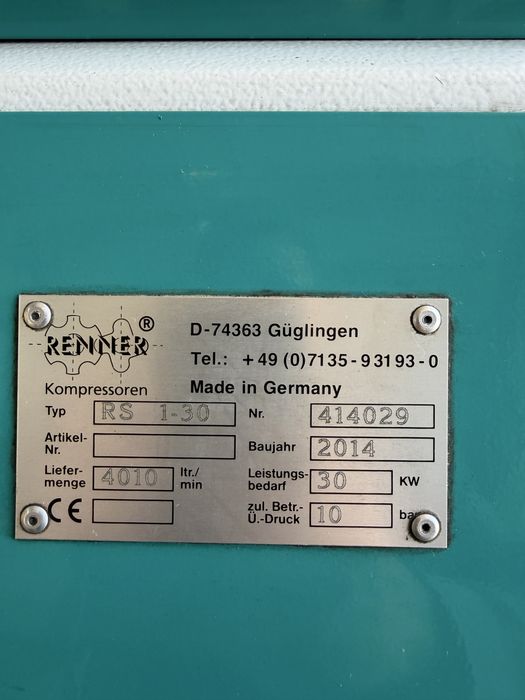 Compresor aer cu surub Renner
