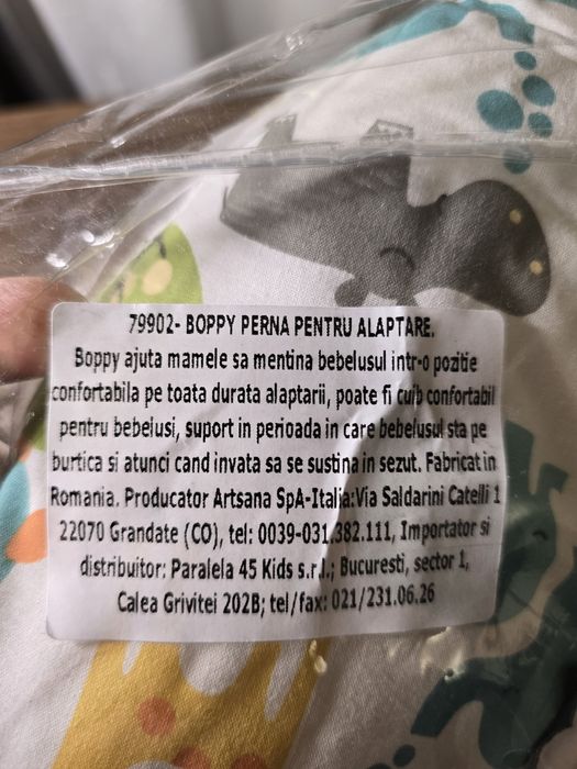 Perna suport alăptare Chicco Boppy + perna  anti-plagiocefalie