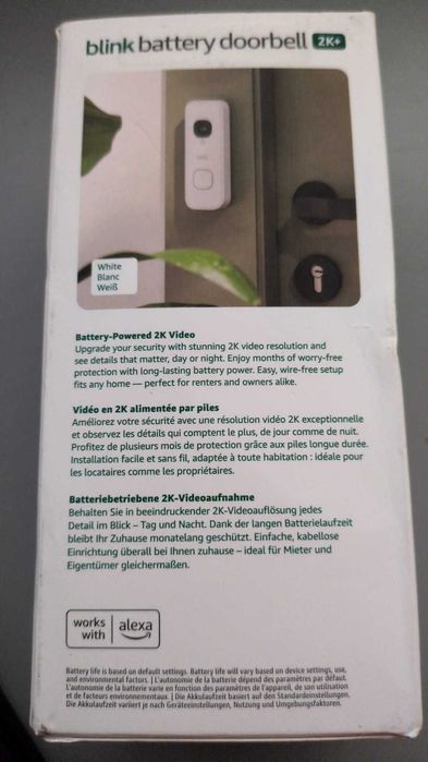 Sonerie wireless Blink Battery 2K+, modulul de sincronizare necesar nu este inclus