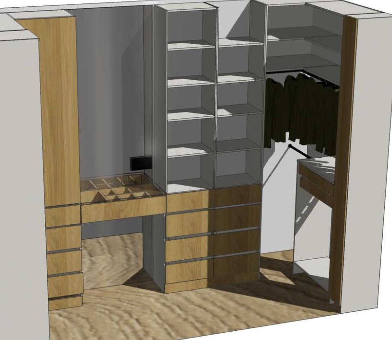 Дизайн мебели  + схема розеток