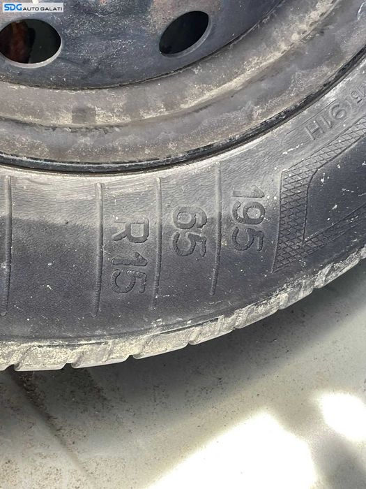 Roata Janta Rezerva Tabla 4x100 195 65 15 R15 Dacia Logan 1 2004 - 2012 Cod rjtrsdgbdl1