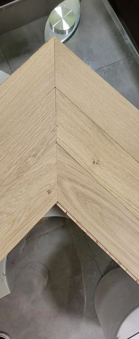 Трислоен паркет, дъб шеврон