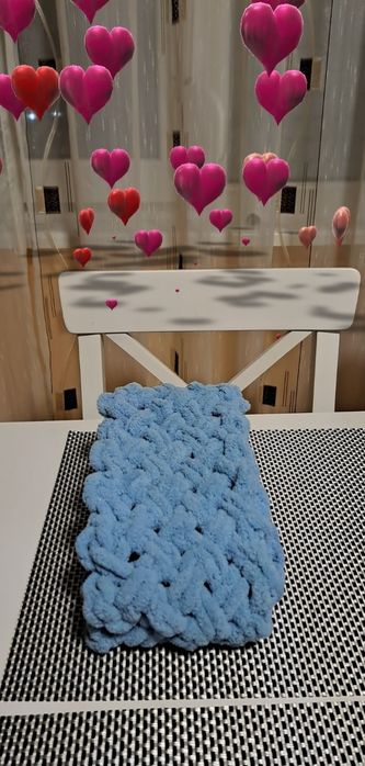 Шалове ръчно плетени Alize puffy