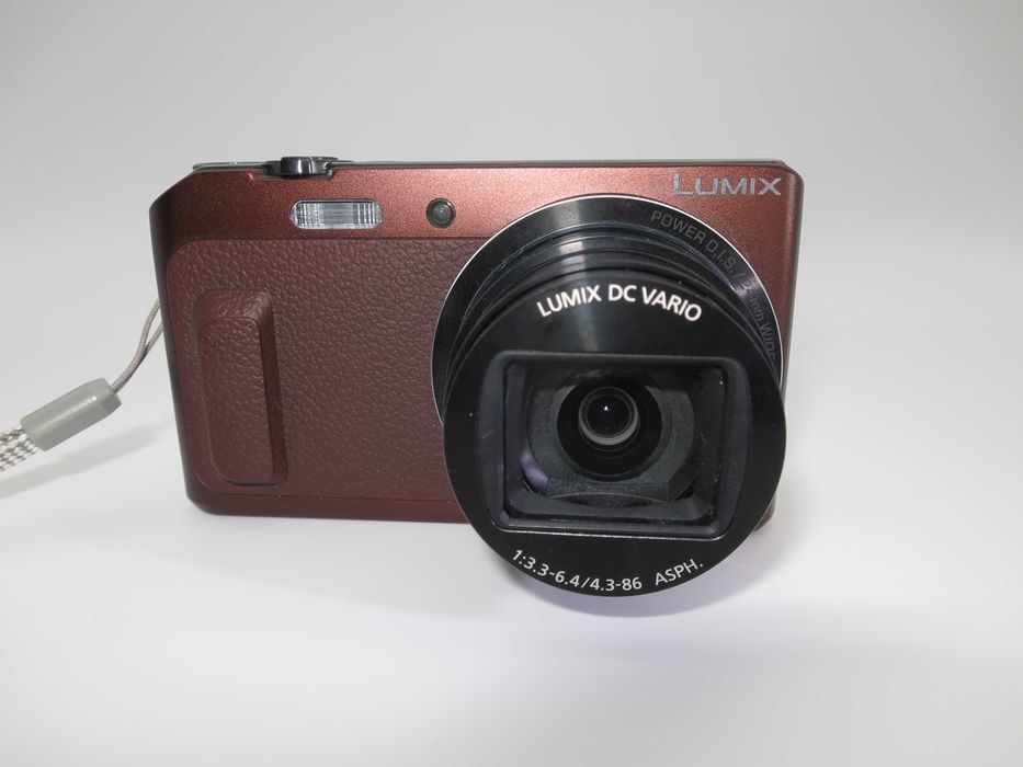 Panasonic Lumix TZ58 ултра компактен цифров фотоапарат с FULL HD, 18х оптичен зум, въртящ се дисплей за селфита, дигитална камера чисто НОВА