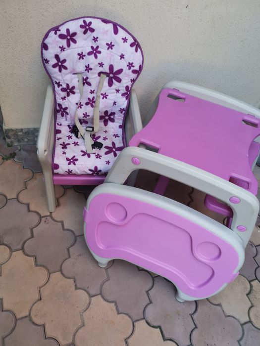 Scaun de masă multifuncțional 2 in 1 pentru copii