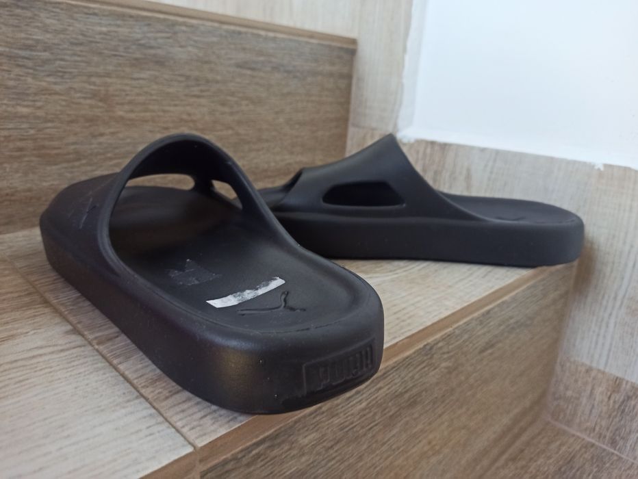 Черни чехли Puma, Shibui с лого