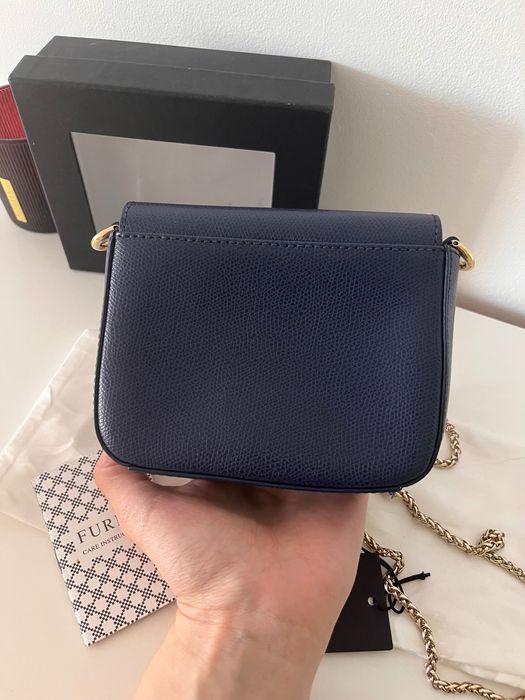 Тъмносиня чанта Furla mini