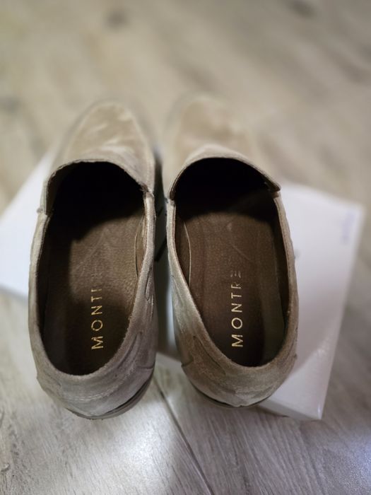 Мъжки мокасини естествен велур български