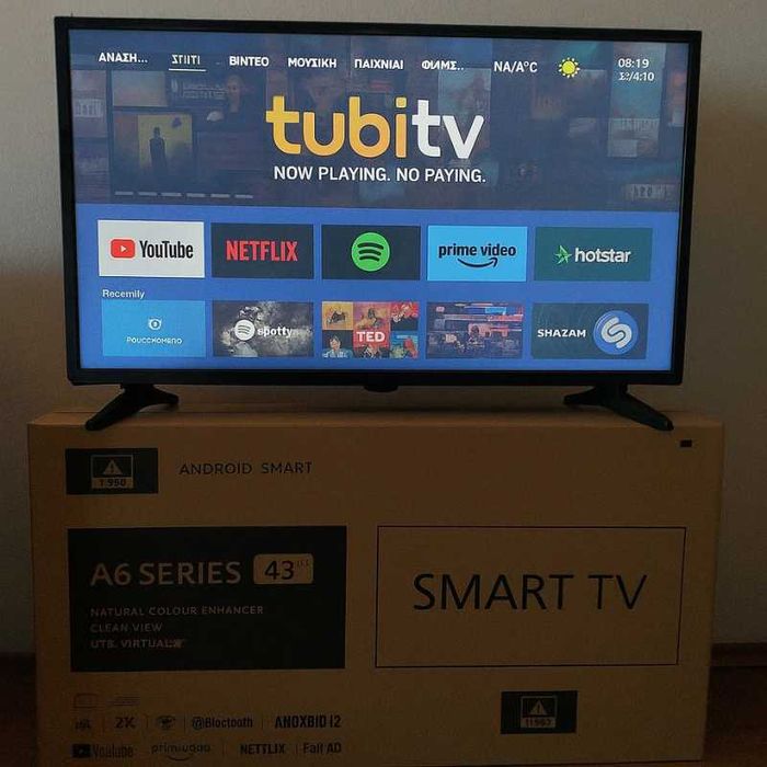 Телевизор A6 SMART Full HD–32 и 43 инча с Android,Netflix и YouTube.