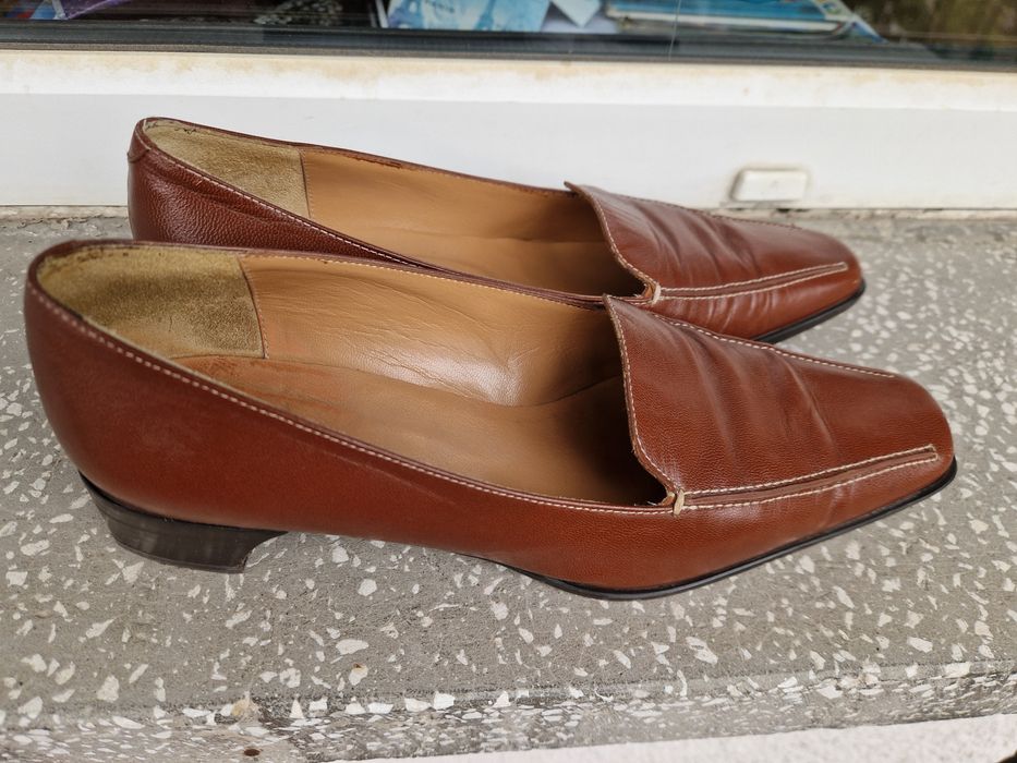 Зимни кожени ботуши