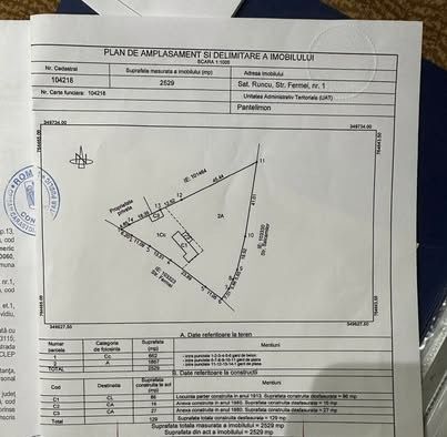 Vând teren 2529m²,SUNT PROPIETAR