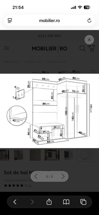 Mobilier hol  - Cuier