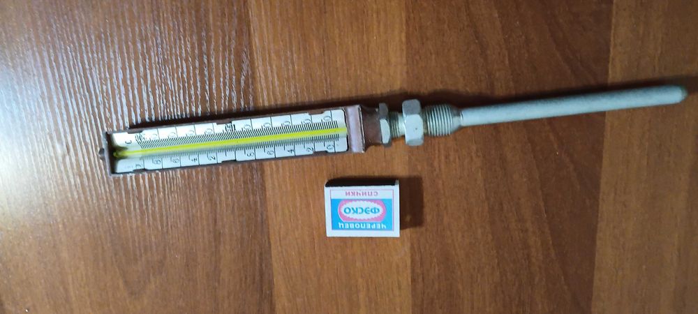 Термометр до 200 градусов советский в металлическом корпусе