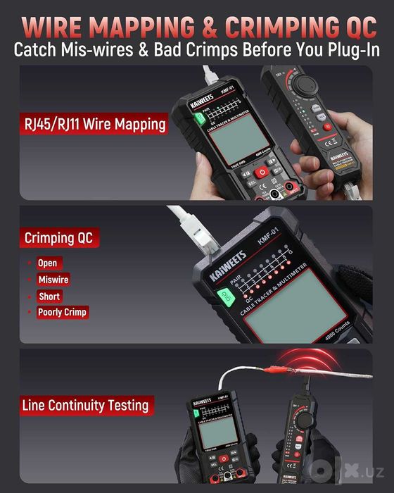 KAIWEETS Digital Multimeter Wire Tracer Kit with NCV Voltmeter
