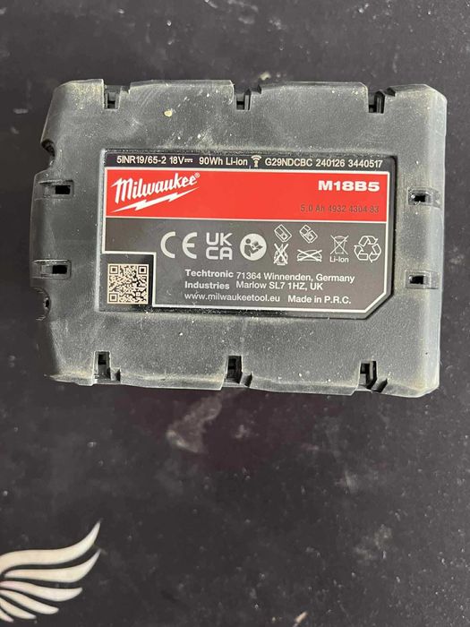 Baterie Milwaukee M18 REDLITHIUM 5.0 Ah – second hand