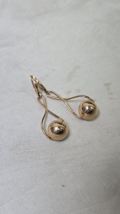 Серьги золотые ЖанТаС ломбард Астана