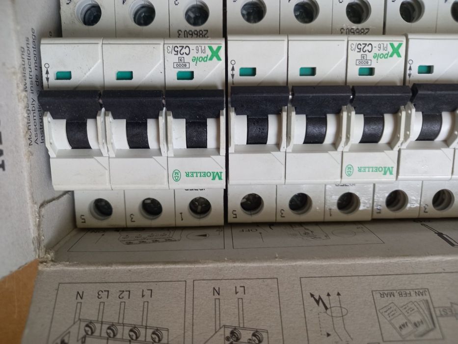 Автоматични предпазители триполюсни МЬОЛЕР