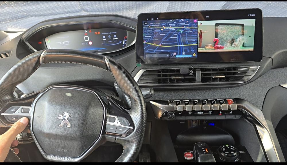 12,3"-4G,4/64GB 2 DIN  андроид медия  с камера за Peugeot 3008,4008,50