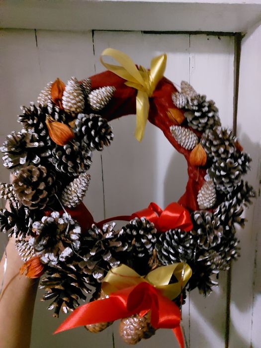 Венок Новогодний 40см