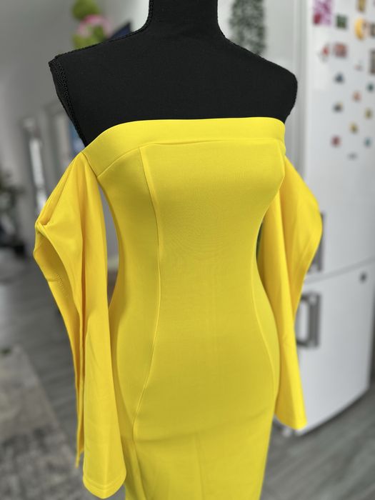 Rochie noua eleganga cu maneci largi