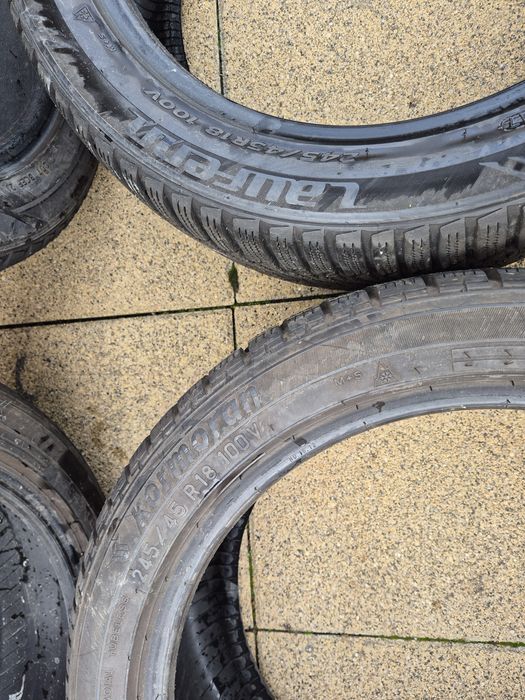 Vând cauciucuri 245/45/18 M+S 2și2 imp Germania