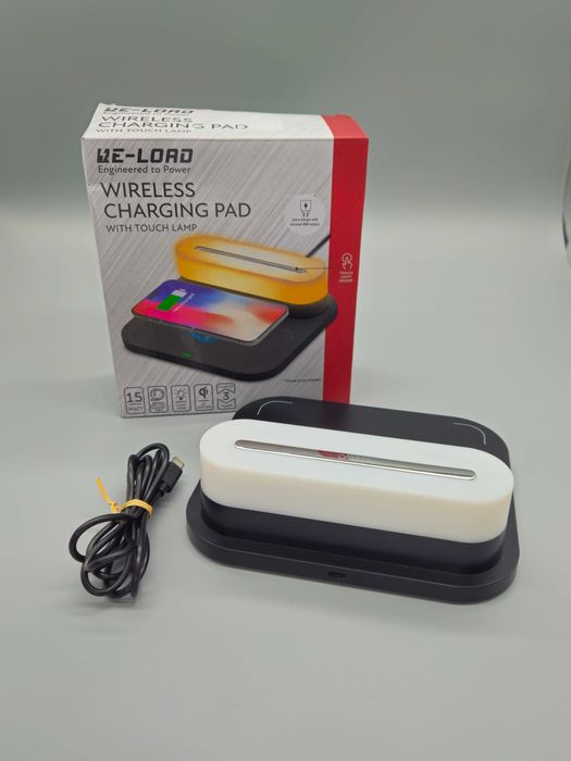 Re-load безжично зарядно 15W с тъч лампа! Бързо зареждане,топ качество