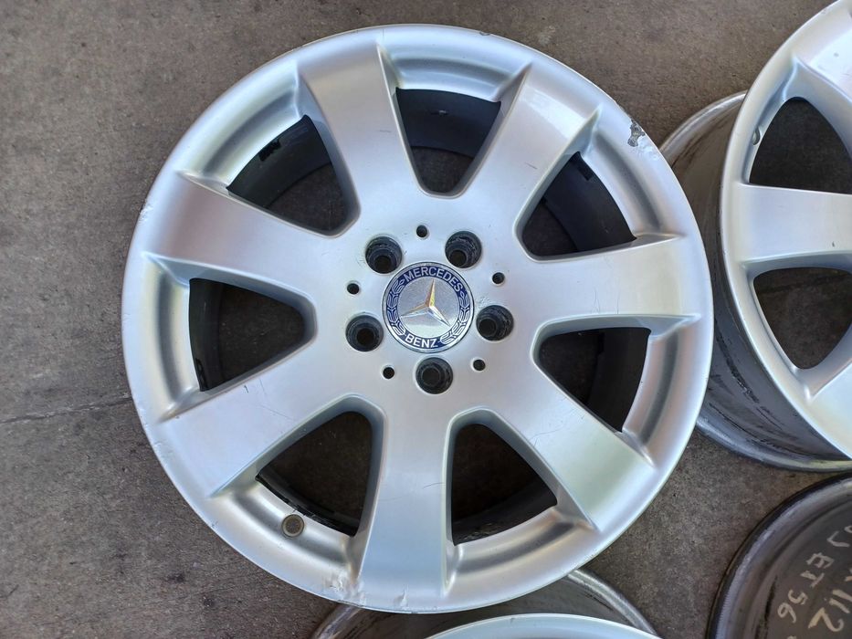4 бр. оригинални алуминиеви джанти Mercedes 17'' 5x112  ET56, 7,5J