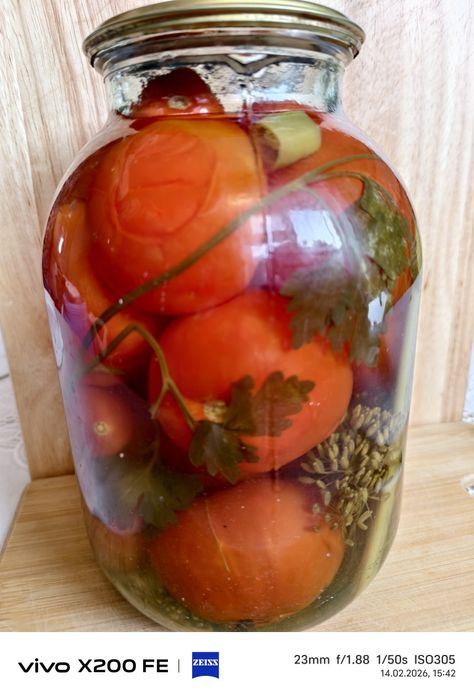 Помидоры соленые.отличный маринад два литра