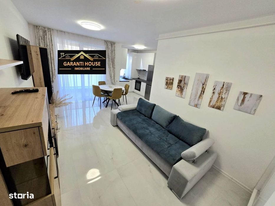 Bloc nou, apartament cu 3 camere, mobilat si utilat, parcare, 580€