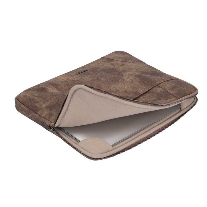 ^ Чехол для ноутбука RIVACASE 8904 beige Laptop sleeve 14" / 12