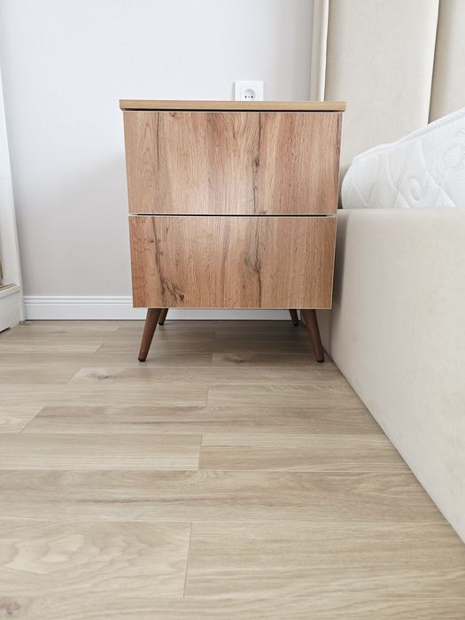 Новая спалная кровать с тумбами