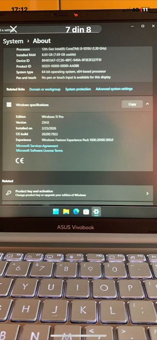 !Vând laptop asus vivobook 15 1600 lei!