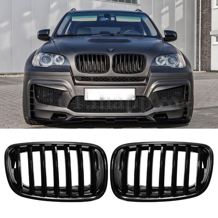 Grile BMW X5 E70 X6 E71 (negru lucios)