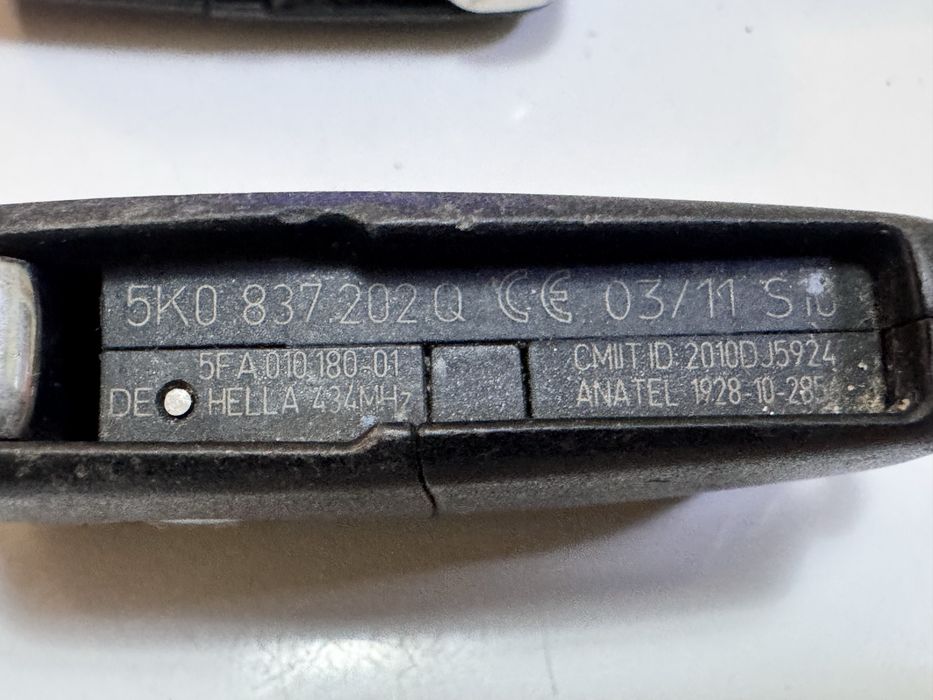 Ключ за VW  Audi Skoda Seat оригинален с3бутона  сгъваем