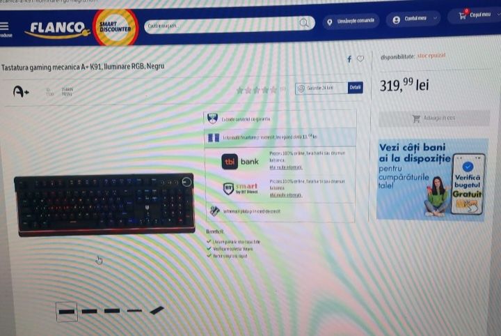 Tastatura gaming mecanica, iluminare, rgb,