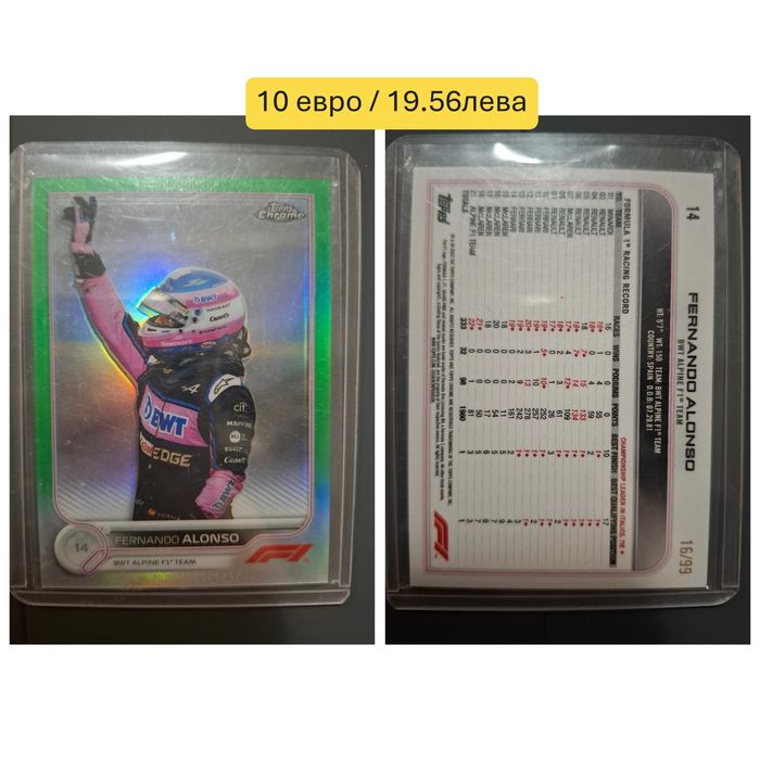 Спортни карти - Кеч, Формула 1, Модрич и други