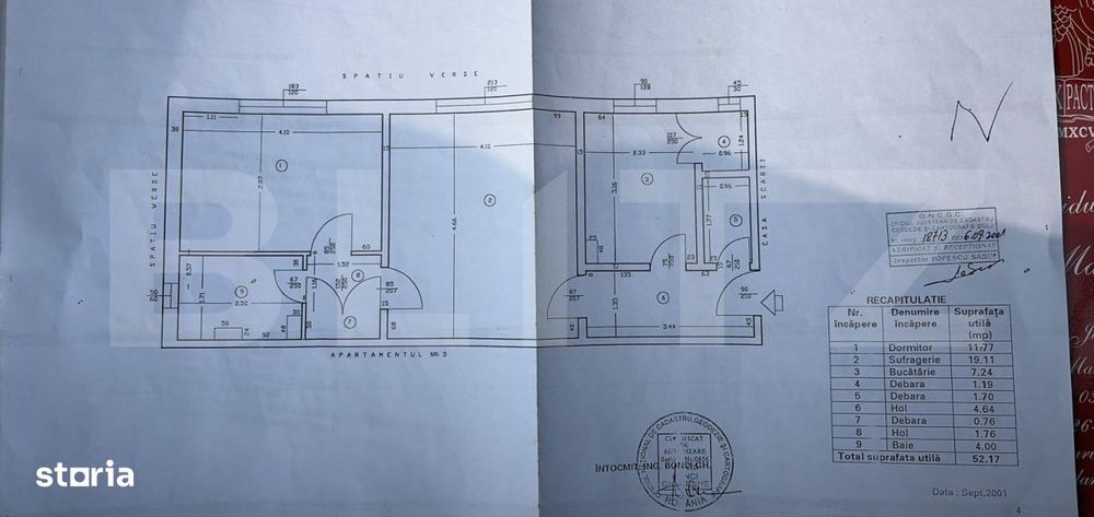 Apartament 2 camere, 2 bai 52.17 mp, zona Brazda lui Novac