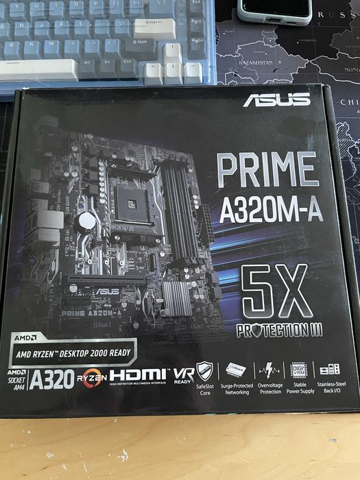 REZERVAT! Placă de bază ASUS Prime A320M-A, Socket AM4 (Utilizată 7 luni)