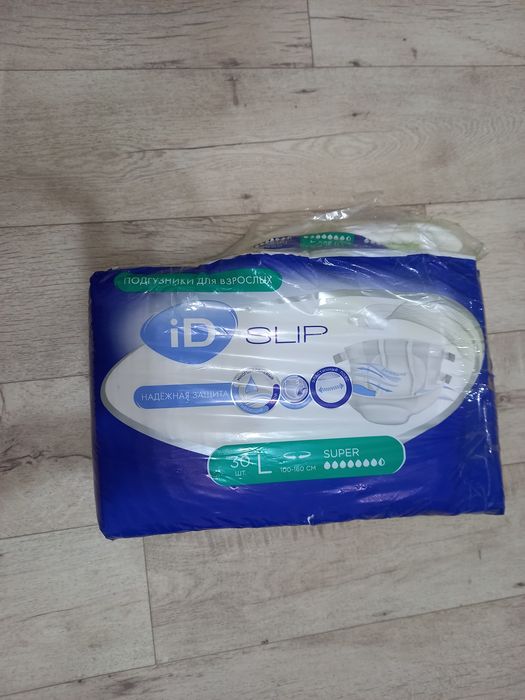 Продам памперсы ID SUPER размер L 25 штук  цена 3900 тг