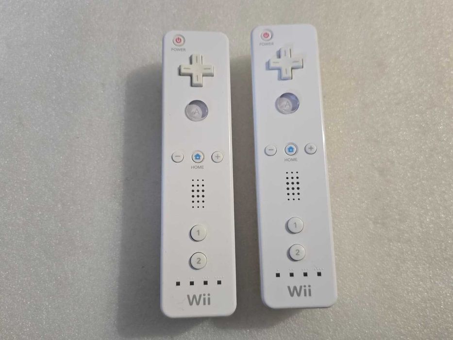 Kit Controller originale Nintendo Wii RVL-003, alb - poze reale