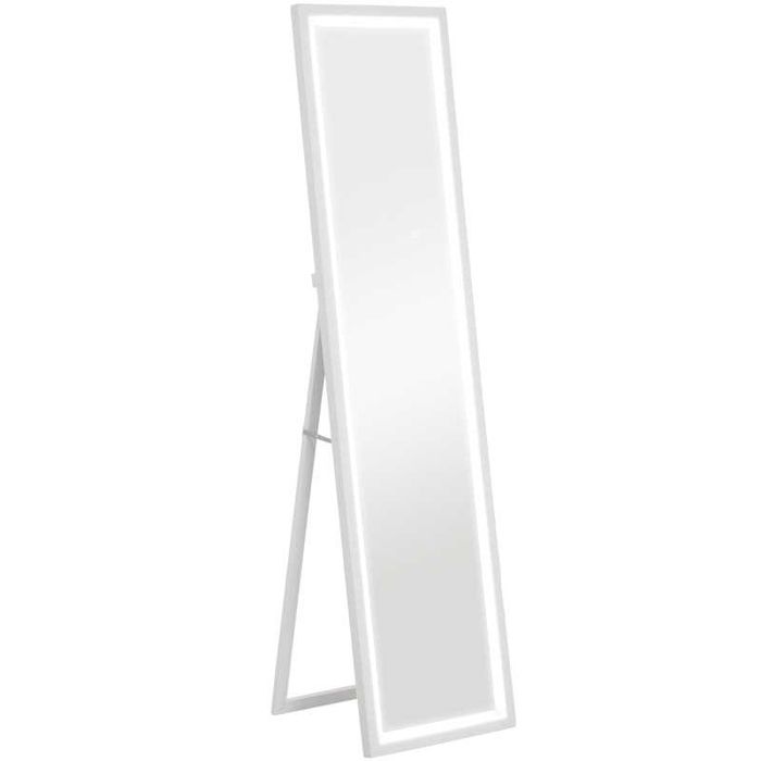 HOMCOM Огледало в цял ръст 40x160см LED осветление сензорно управление