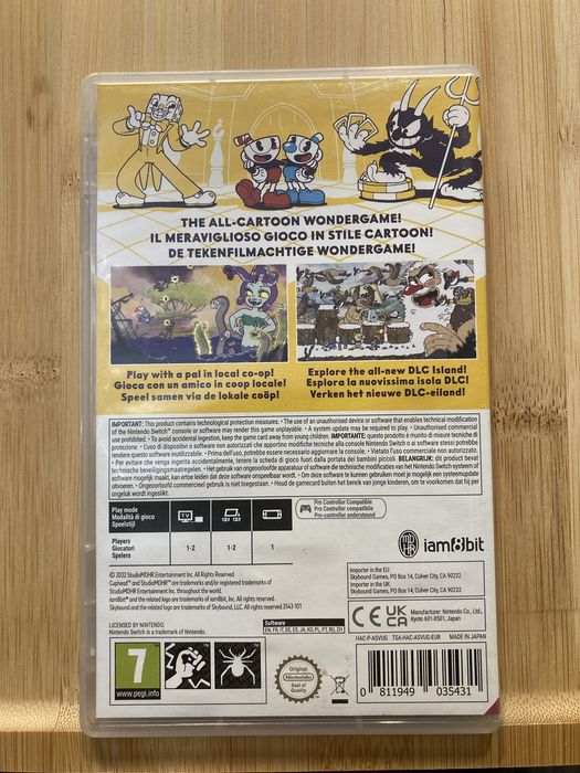Картридж игры Cuphead