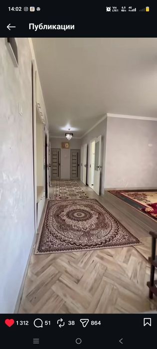 22 mkr da 3 xanali kvartira sotiladi