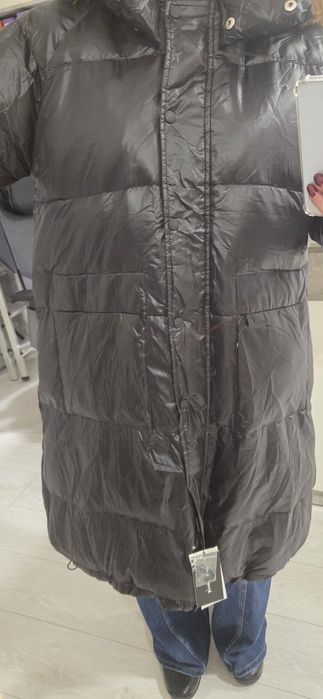 Ново зимно яке/шуба/естествен косъм и гъши пух