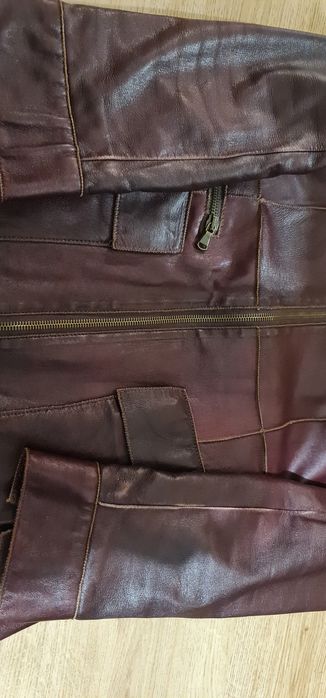 Benetton манто от естествена кожа