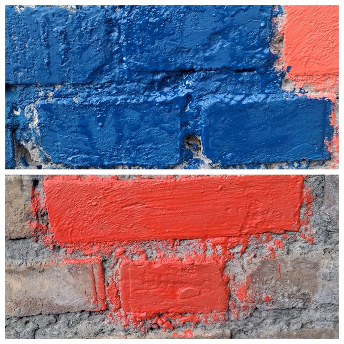 Дорожная краска синий и оранжевый Texno ПРО Ultra