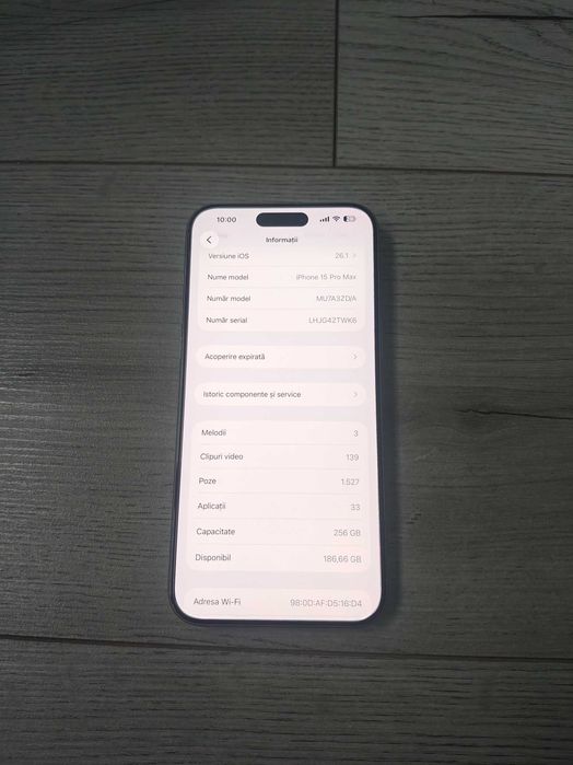 iPhone 15 Pro Max 256GB Natural 90% baterie